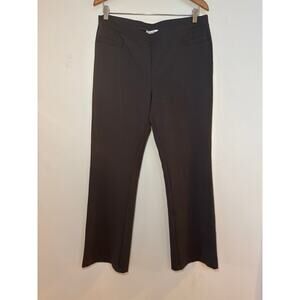 Symphony by a.f Pull on Pants Ponte Knit Bootcut Elastic Waist Comfort Large